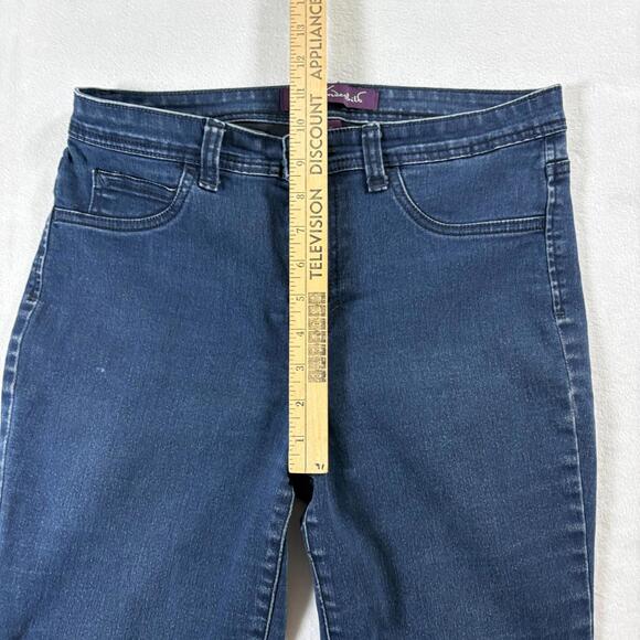 Straight Leg Stretch Jeans Gloria Vanderbilt Tag 10 Fits Like 30 X 28 Dark Wash - Picture 7 of 8